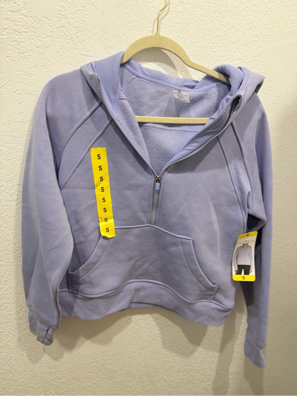 Lavendad Quarter-Zip Hooded Pullover Sweater - Women - Picture 6 of 9